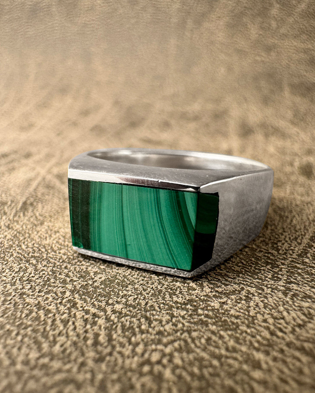 Anillo transformación - Plata 925 Piedra de Malaquita