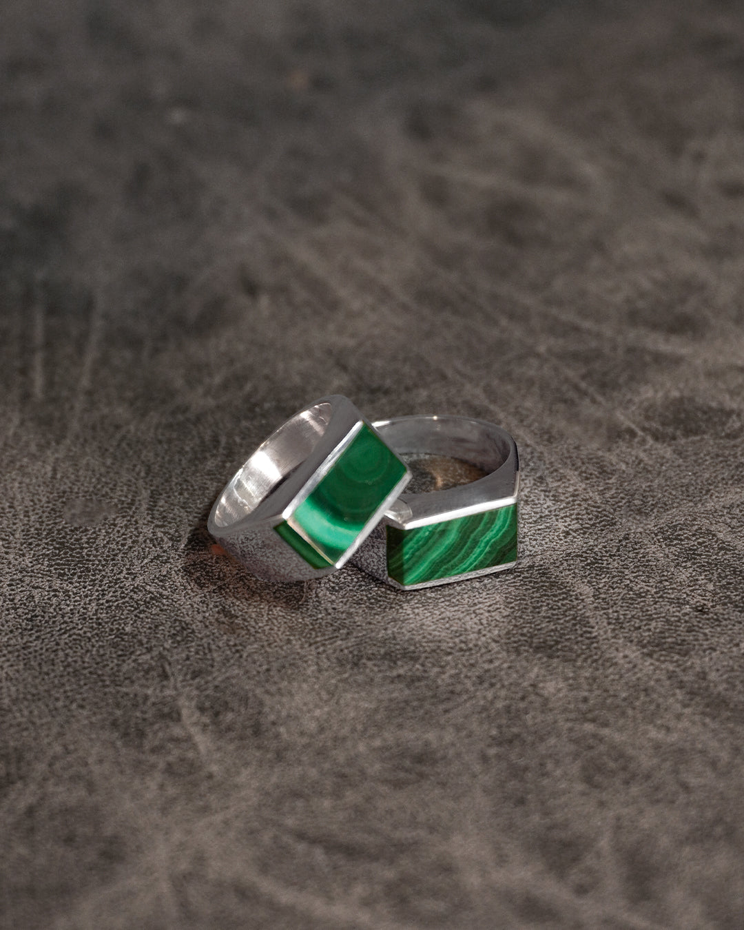 Anillo transformación - Plata 925 Piedra de Malaquita