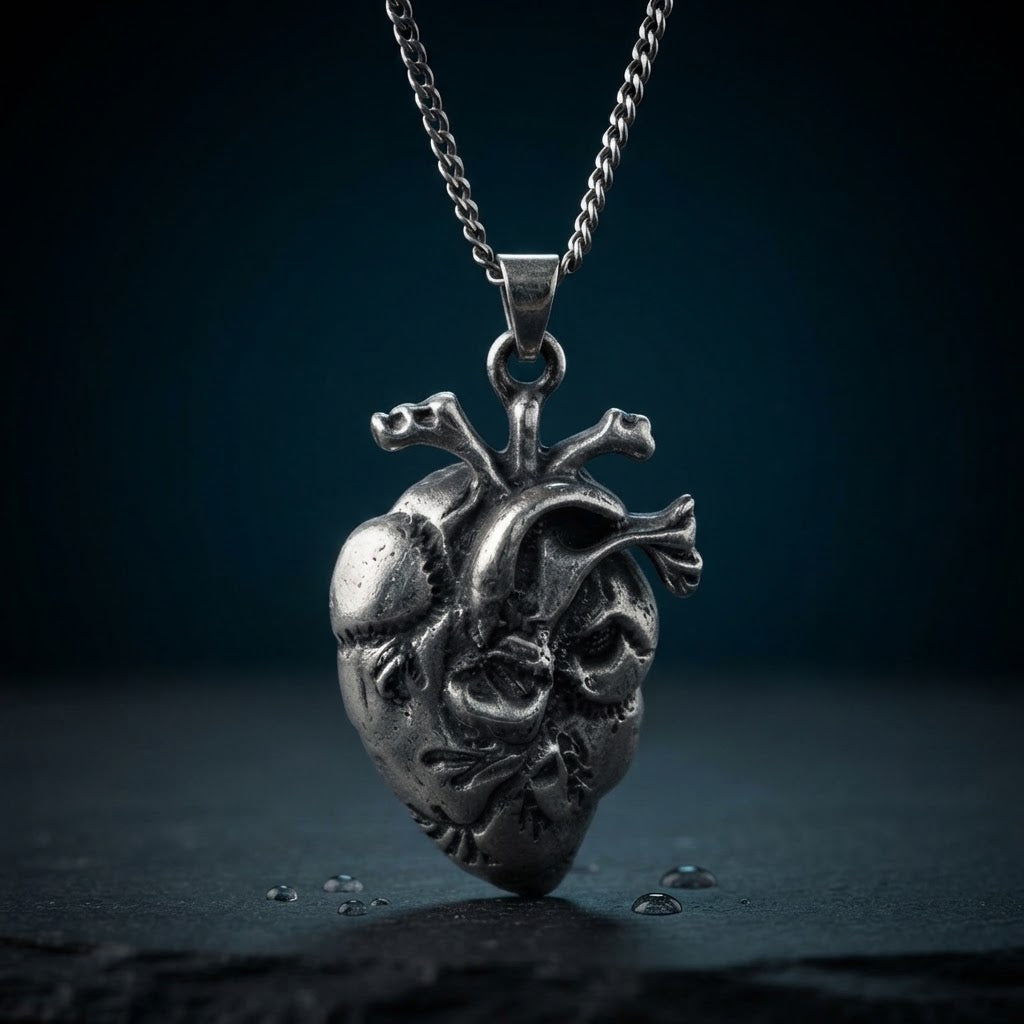 Dije Corazon Anatomico - Plata 925