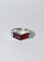 Anillo Fuego Interior – Ópalo Fuego y Plata 925