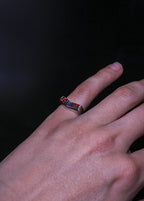 Anillo Fuego Interior – Ópalo Fuego y Plata 925