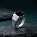Anillo Piedra Lunar - Plata y Piedra Natural Aventurina