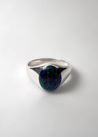 Anillo del Bosque - Plata 925 y Piedra Natural Ópalo Esmeralda