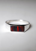 Anillo Trueno - Plata 925 y Piedra Natural Ópalo Fuego