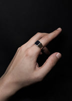 Anillo Piedra Lunar - Plata y Piedra Natural Aventurina