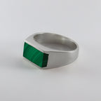 Anillo transformación - Plata 925 Piedra de Malaquita