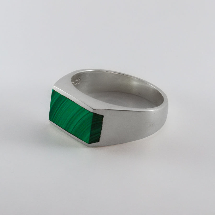 Anillo transformación - Plata 925 Piedra de Malaquita
