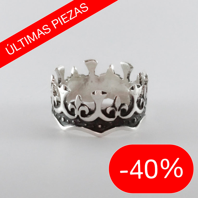 Anillo Corona de el Rey - Plata 925