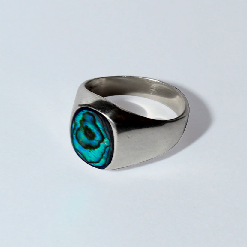 Anillo del Mar - Plata 925 y Concha Natural de Abulón