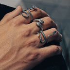 Anillo Serpiente Sagrada - Plata 925